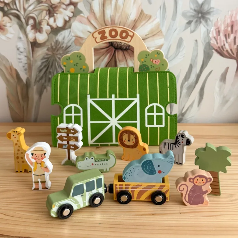Mini zoologijos sodas krepšelyje TOOKY TOY · 3