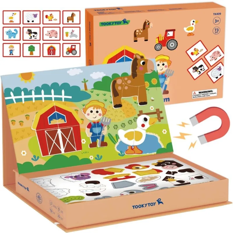 Magnetinė dėlionė Ūkis TOOKY TOY 61 el.