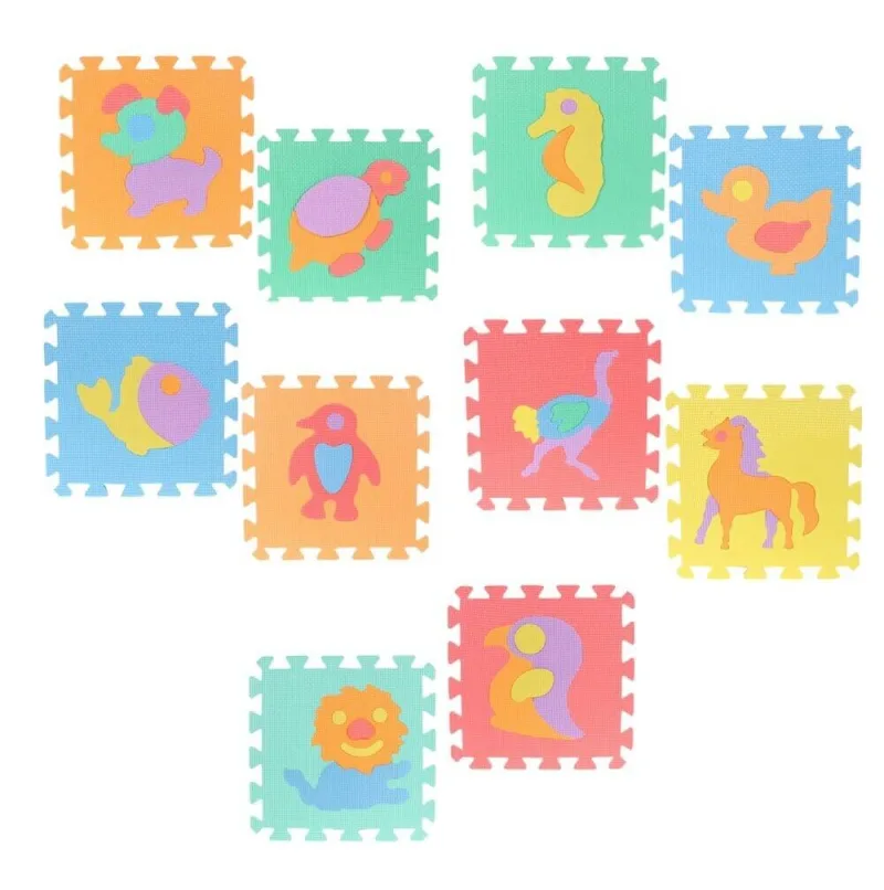 Putplasčio dėlionė - kilimėlis 29x29 formos, 10 vnt. · 3