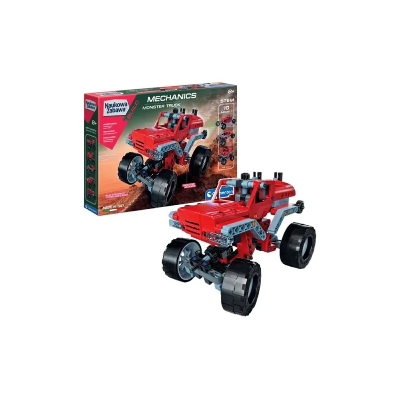 Konstruktorius : Mechanikos laboratorija – Monster Truck“ (lenkų kalba) „Clementoni“ 50062 · 1
