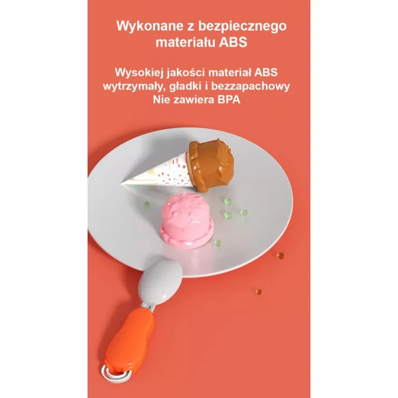 Mažojo virėjo rinkinys WOOPIE Ledų parduotuvė kuprinėje 36 el. · 3