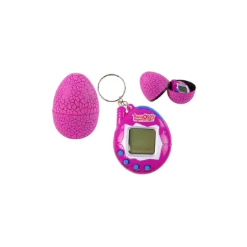 Elektroninis žaislinis gyvūnėlis „Tamagotchi“ kiaušinyje, rožinis