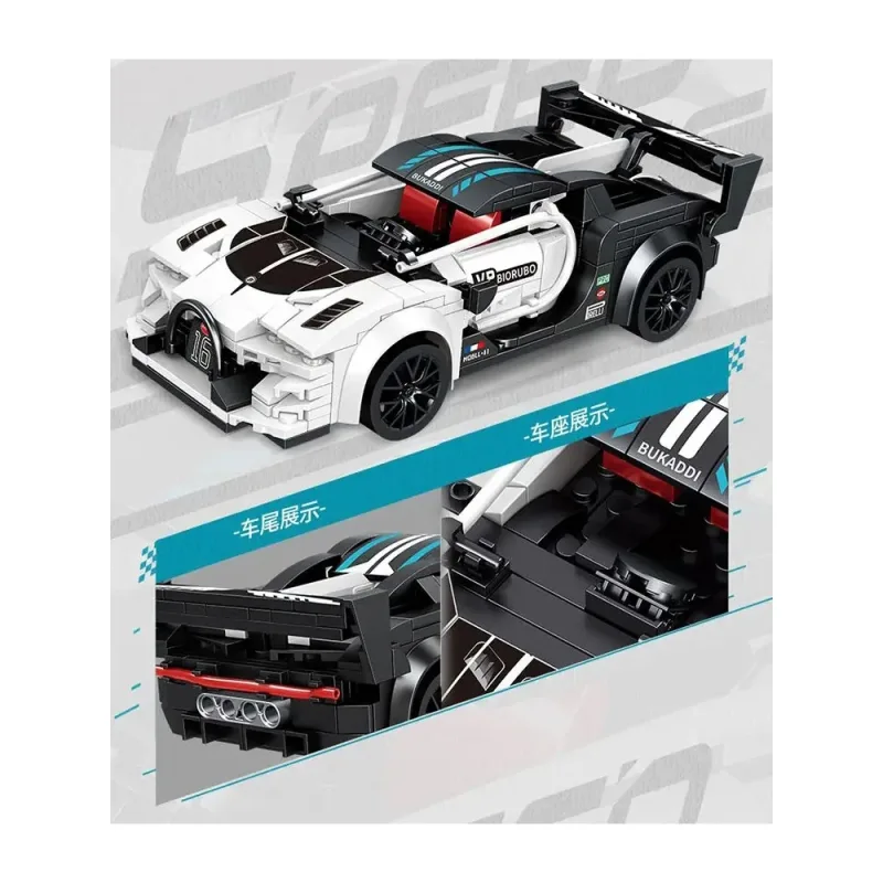 Konstruktorius Sportinis automobilis baltas R/C · 3