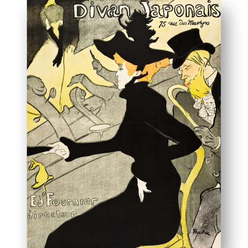 Reprodukcija „Divan Japonais“, Henri de Toulouse–Lautrec