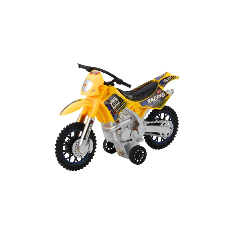Motociklas Crossbike Off-Road žibintai garsai geltonas · 2