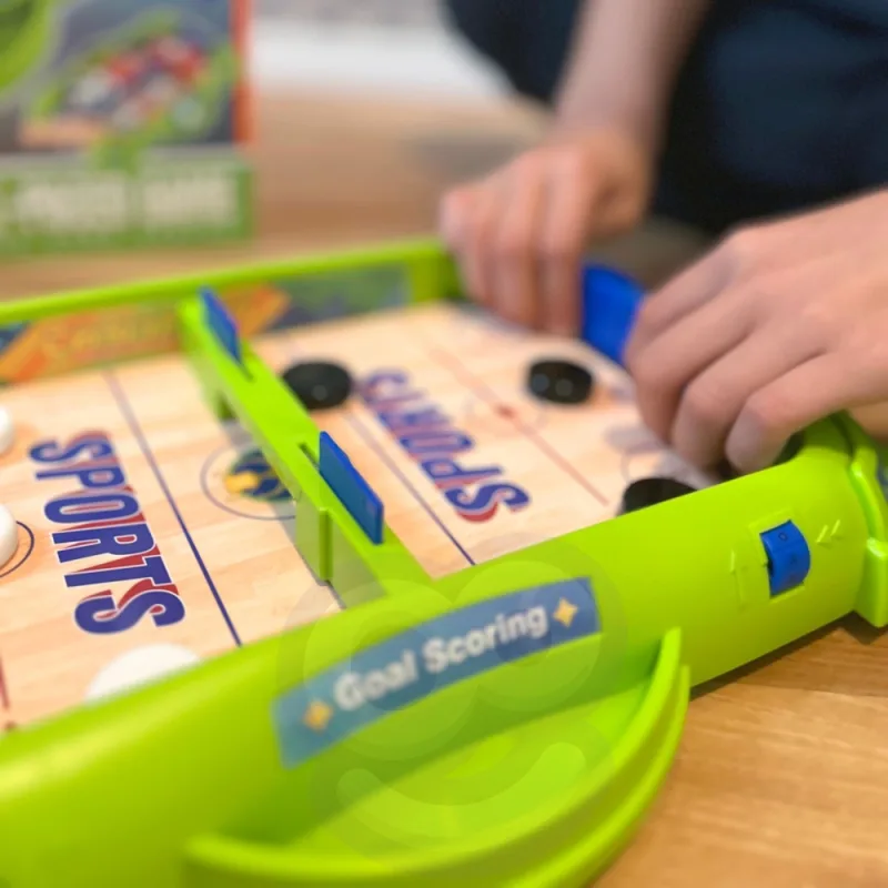 Mini ledo ritulio lenktynių arkadinis žaidimas WOOPIE 2-in-1 · 2
