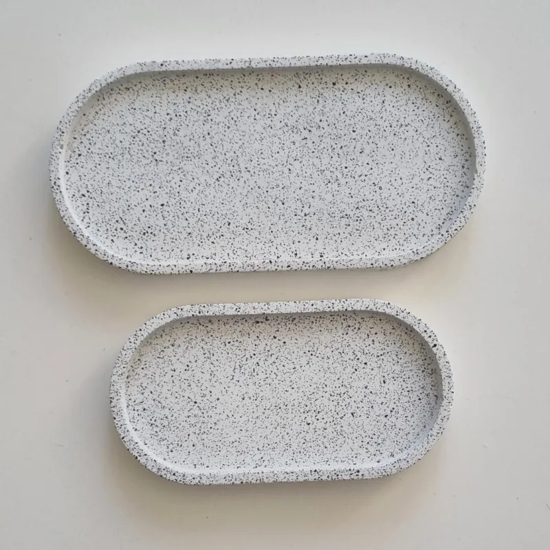 Ovalių padėkliukų rinkinys „Terrazzo“