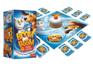 Šunelių ir kačiukų vikrumo žaidimas Boom Boom, Trefl 01909
