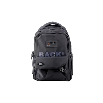 Miesto mokyklinė kuprinė 6 kišenės Back Up Black 23L 46cm