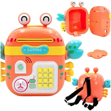 WOOPIE elektroninė taupyklė Crab Slogan kuprinė Orange