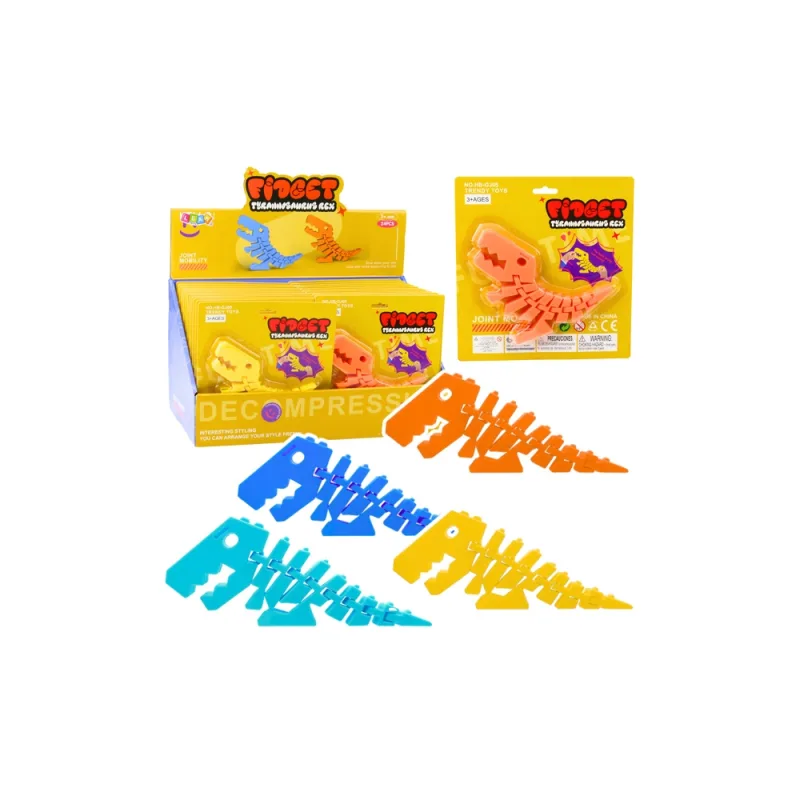 Antistresinis sensorinis žaislas 3D Dinozauras MIX 1vnt · 1