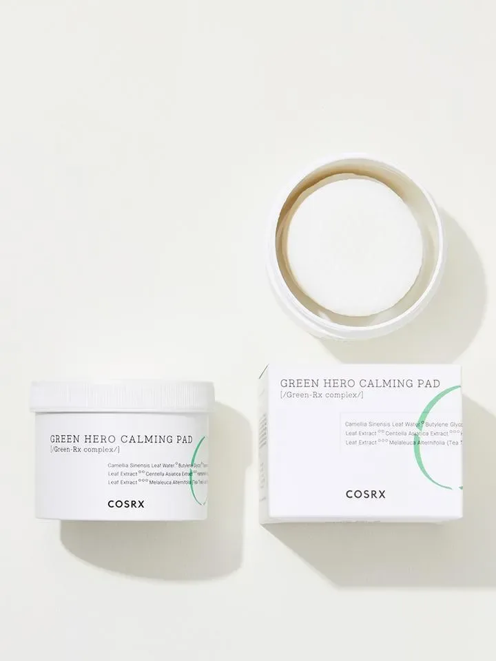 CosRX Green Hero Calming Pad – toniku prisotinti diskeliai · 2