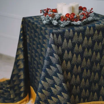 Kalėdinė staltiesė „AUKSINIS MIŠKAS“