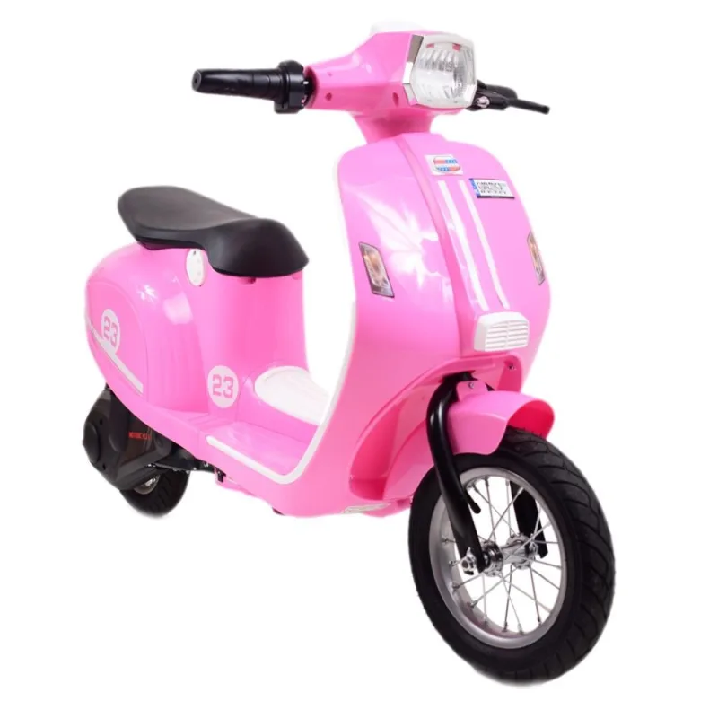 Akumuliatorinis rožinis retro motoroleris WATERPROOF/sx-2438 · 1