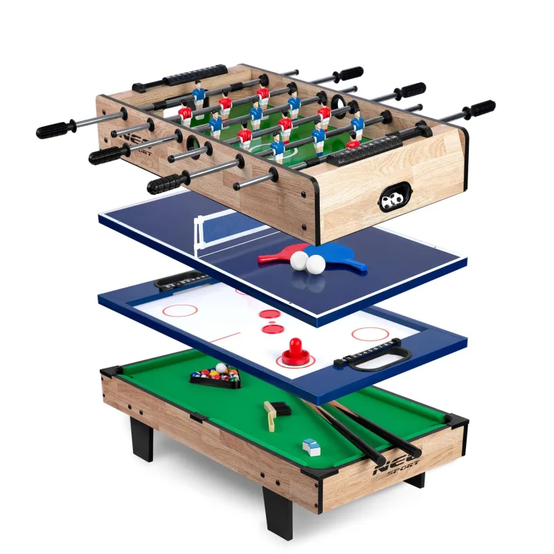 Kelių žaidimų stalas 4in1 Neo Sport NS-800 80x43x30cm medinis · 3