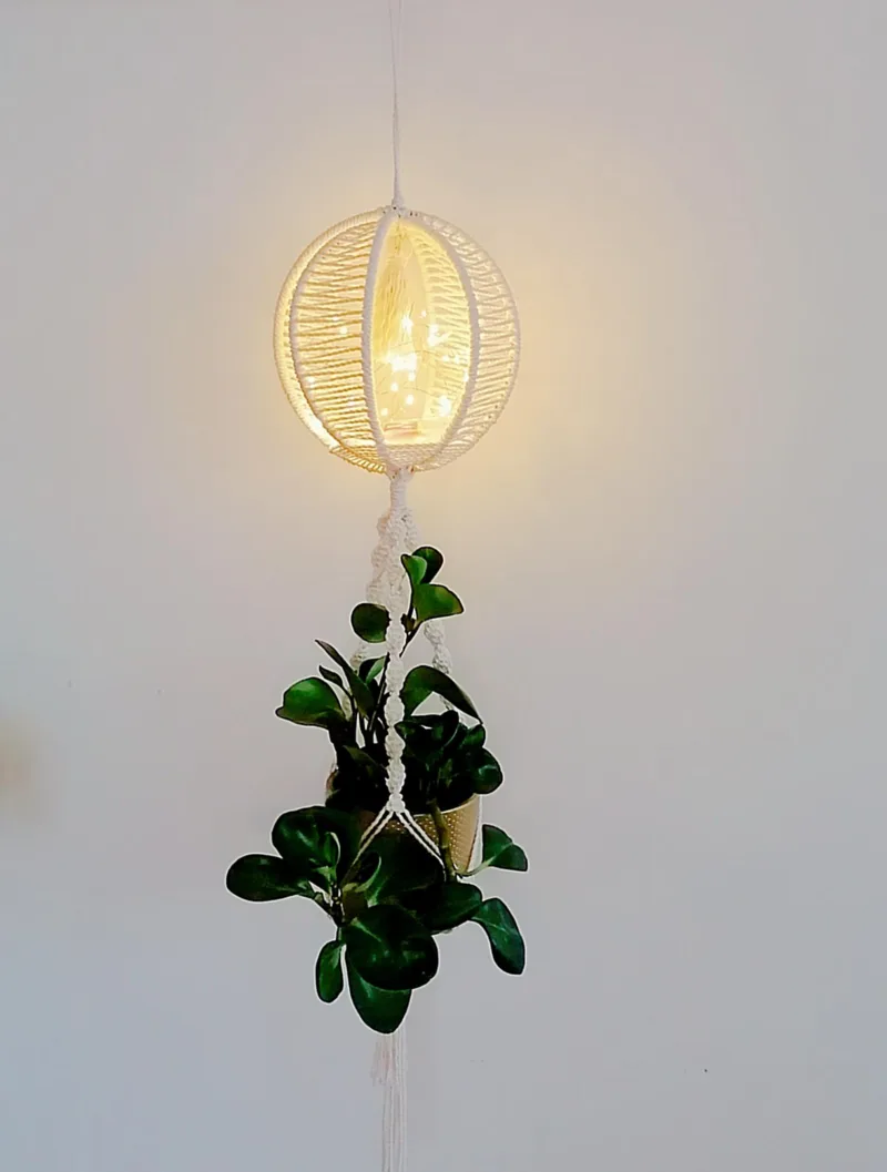 Macrame žibintas