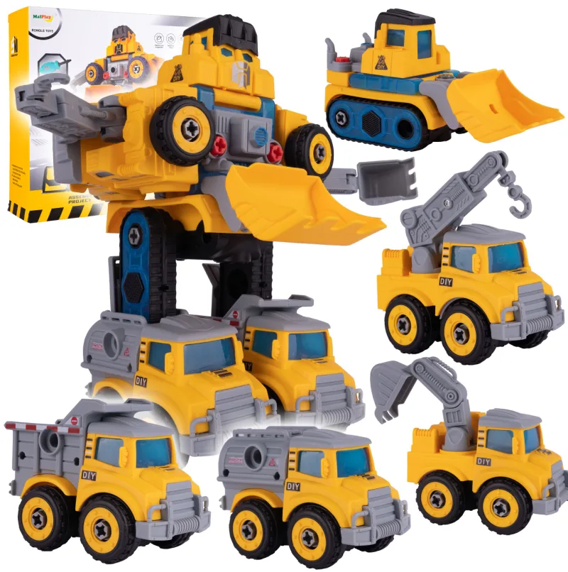 Robotas  transformeris konstruktorius Automobiliai, 5in 1 · 1