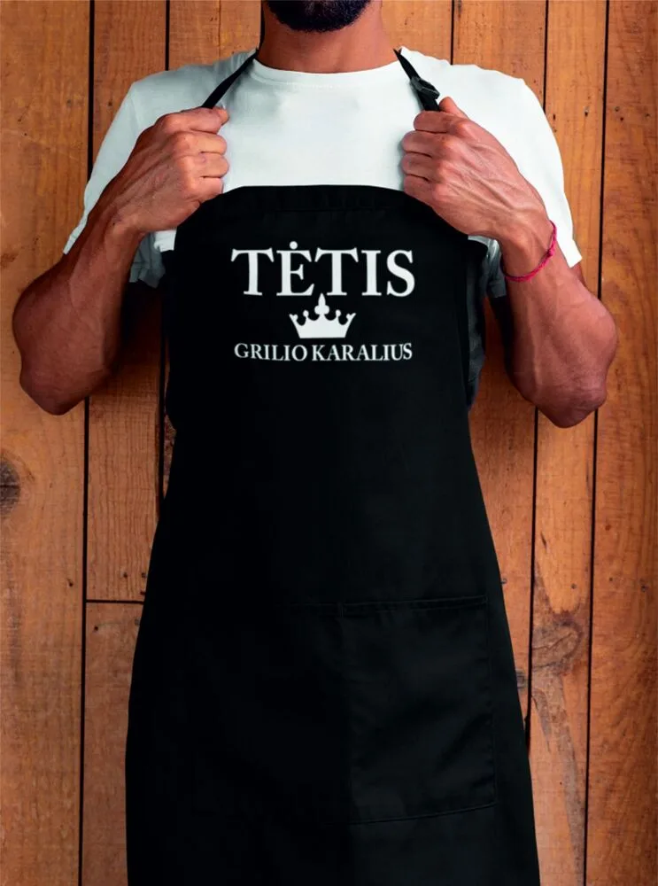 Prijuostė „TĖTIS grilio karalius“