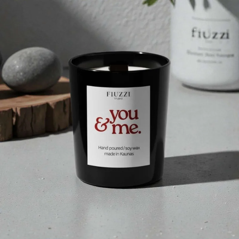 SOJŲ IR KOKOSŲ VAŠKO ŽVAKĖ „YOU & ME“ | 270 ML
