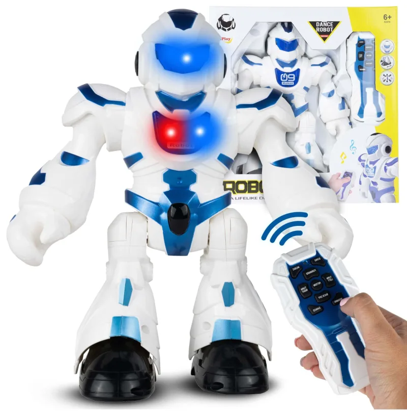 Žaislinis šokantis ir dainuojantis robotas valdomas nuotoliniu būdu, 23 cm