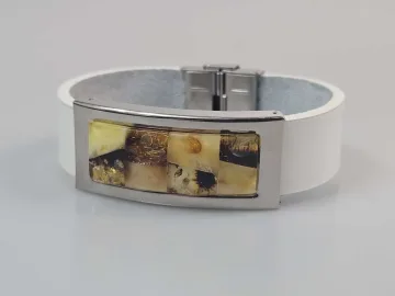 Odinė apyrankė su gintaru