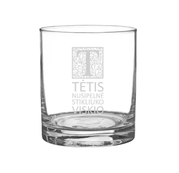 Stiklinė taurė „Tėtis nusipelnė stikliuko viskio“ (300ml)
