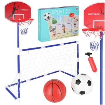 Futbolo vartai / krepšinio lenta 2in1 žaidimas 2 kamuoliai
