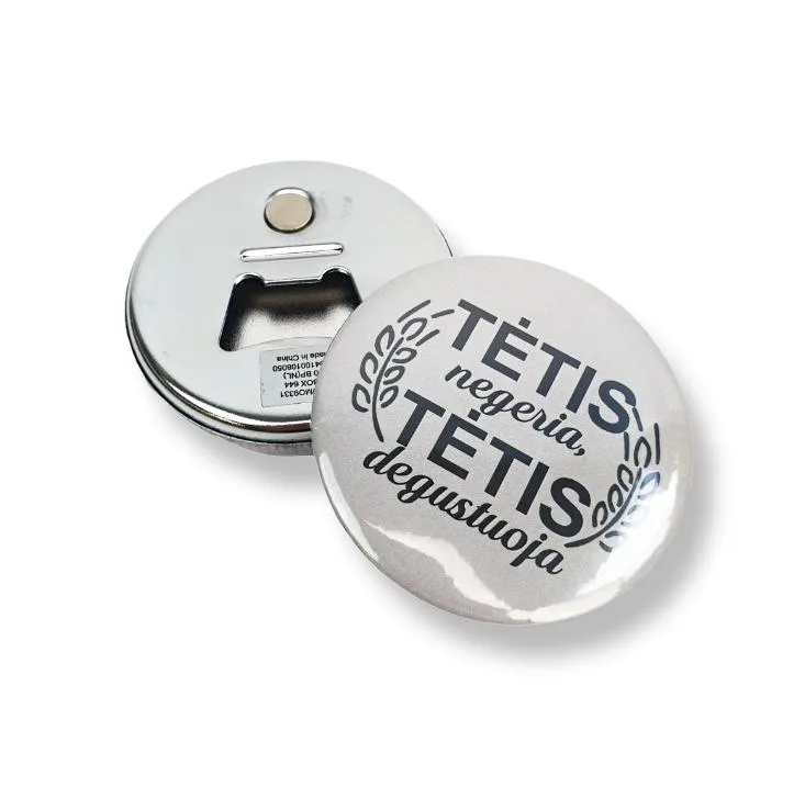 Atidarytuvas - magnetas „Tėtis negeria, tėtis degustuoja“
