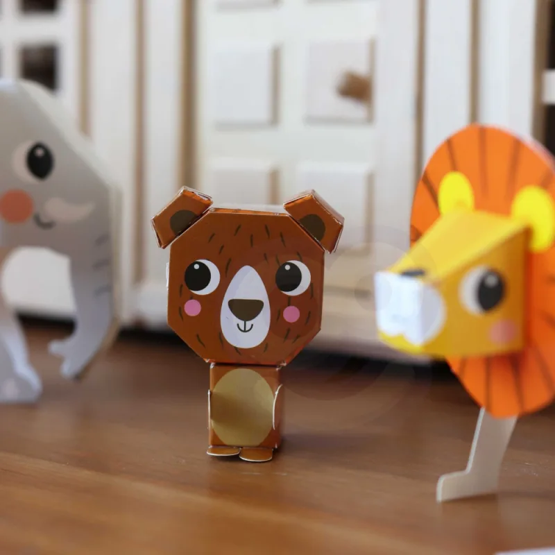 Origami kūrybinis rinkinys WOOPIE ART&FUN 3D DIY, 10 gyvūnų · 3
