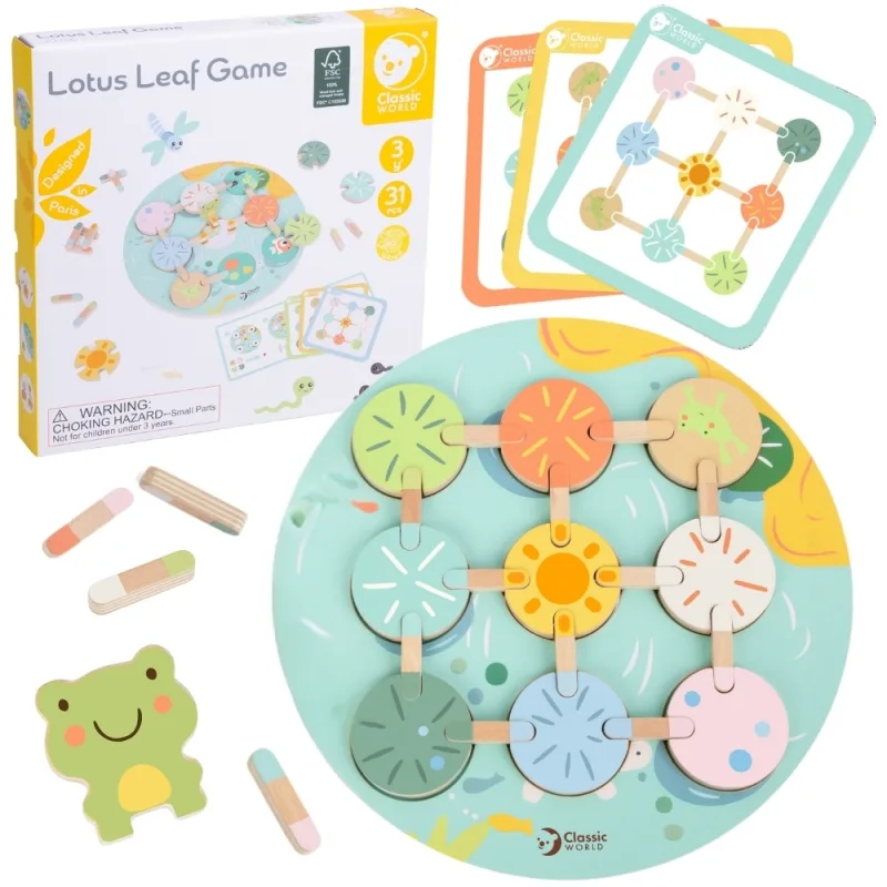 Mokomasis žaidimas CLASSIC WORLD Lotus Leaf Match Shapes and Colours · 1