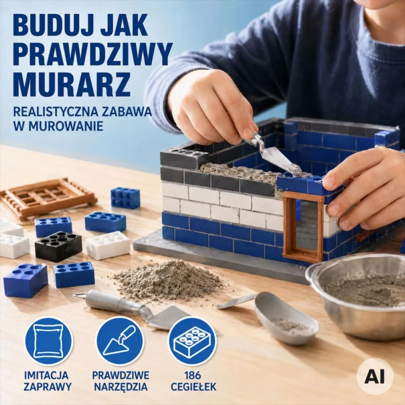 Konstruktorius statybiniai blokeliai WOOPIE DIY Policijos nuovada, 186 vnt · 2