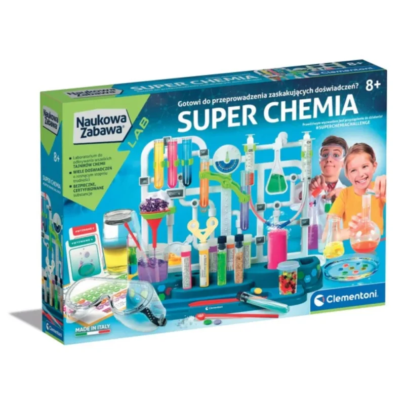 Mokslinis žaidimas „Super chemija: eksperimentai“ (lenkų kalba) Clementoni 50805 · 1