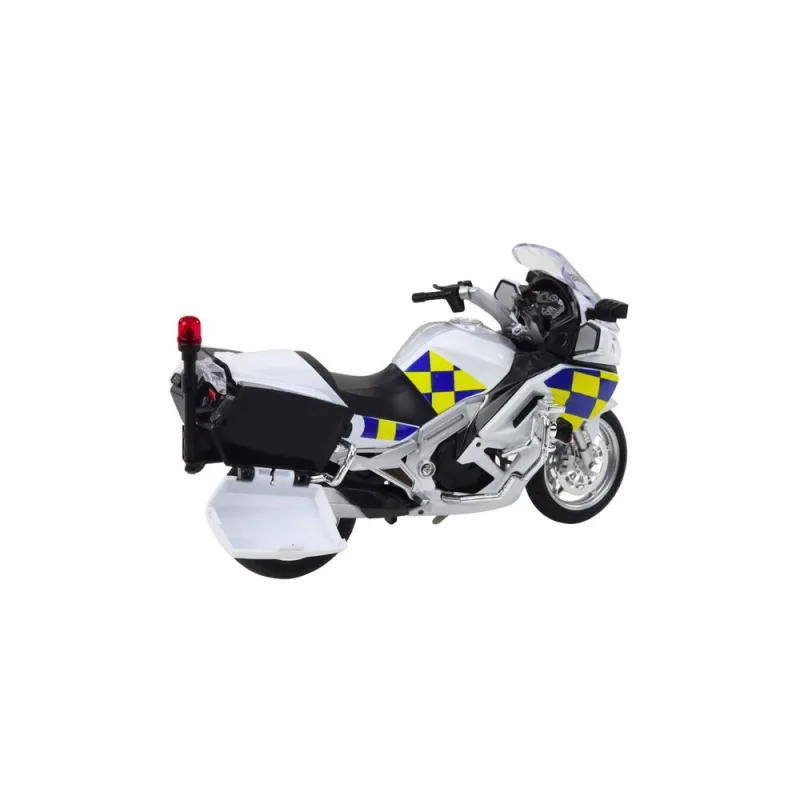 Policijos motociklas metalinis žibintai Garsas Baltas 1:12 · 3