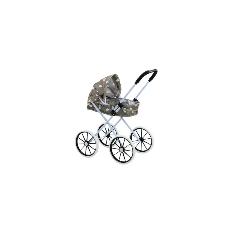 Sulankstomas didelių ratų vežimėlis lėlėms Stars Cloud Grey 60 cm · 2