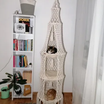 Trijų vietų katino hamakas
