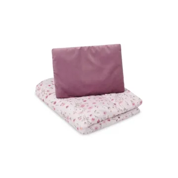 Pagalvėlės ir antklodės rinkinys VELVET BLOOM PINK