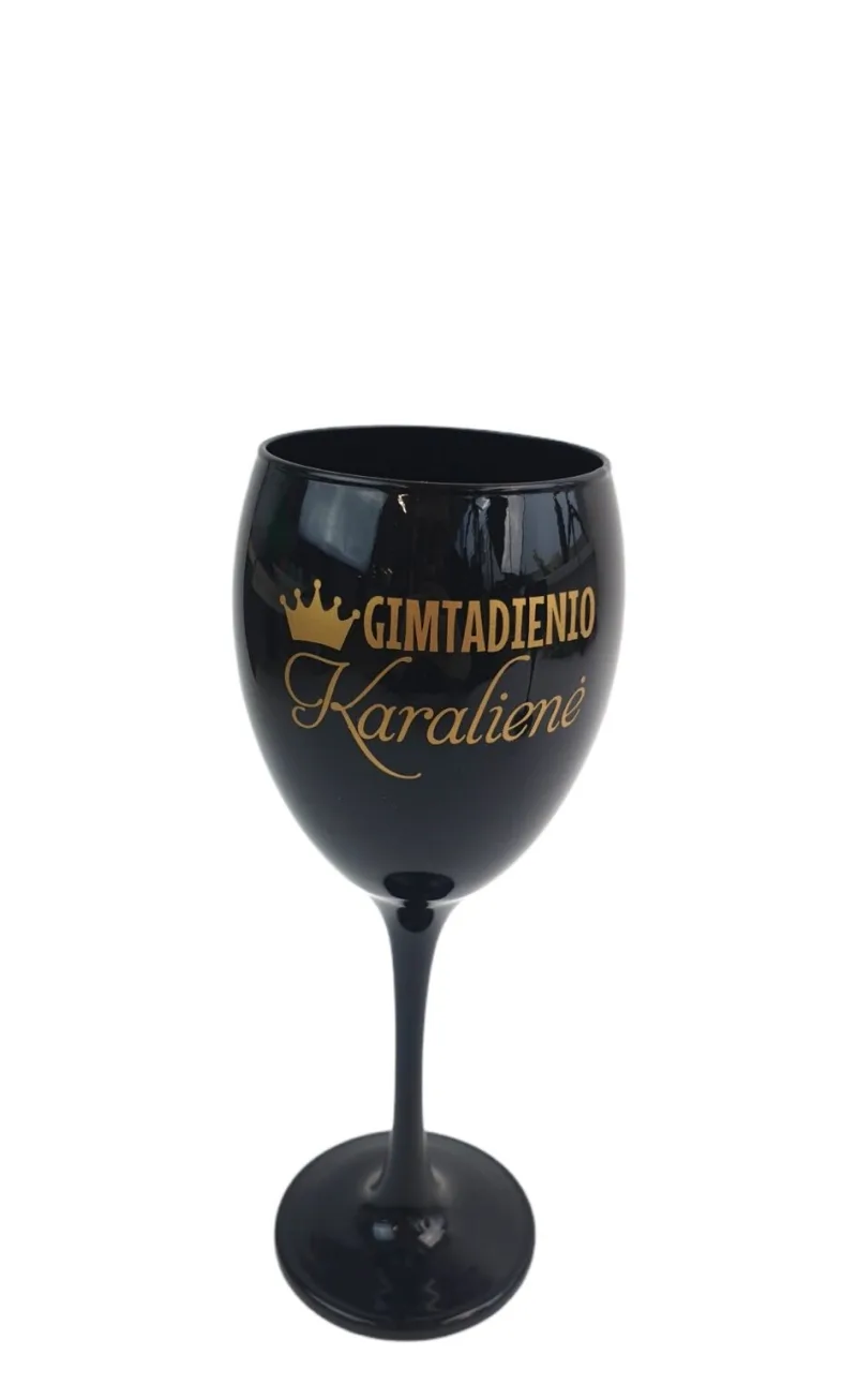 Stiklinė taurė „Gimtadienio Karalienė“ (300ml)
