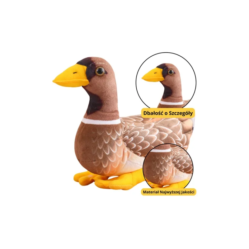 Pliušinis pliušinis ančiukas talismanas Ruda Geltona 28cm · 1