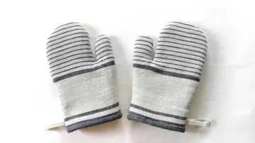 Lininė virtuvinė pirštinė – Tamsiai mėlyna (Navy Blue)