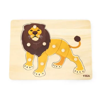 Dėlionė su rankenėlėmis Viga 44602 Lion