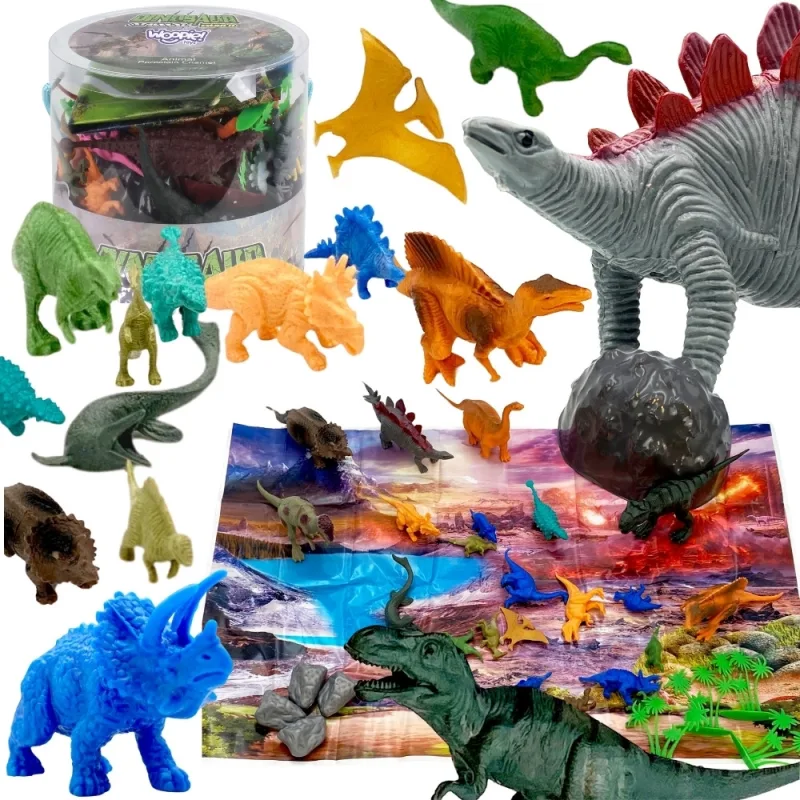 Dinozaurų figūrėlių rinkinys WOOPIE 34 vnt. · 1