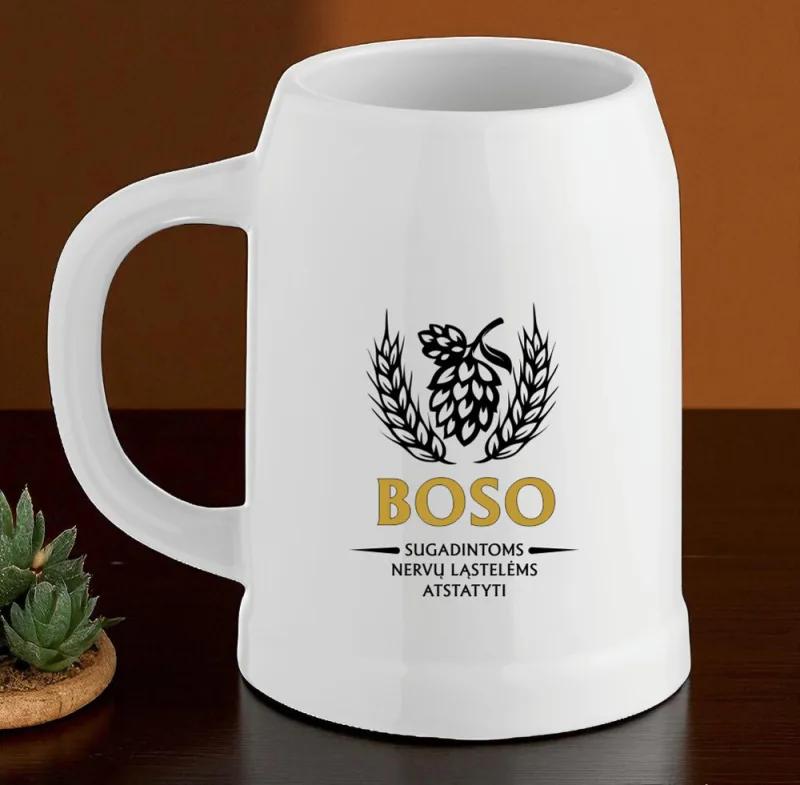 Keramikinis bokalas „Boso sugadintoms nervų ląstelėms atstatyti“