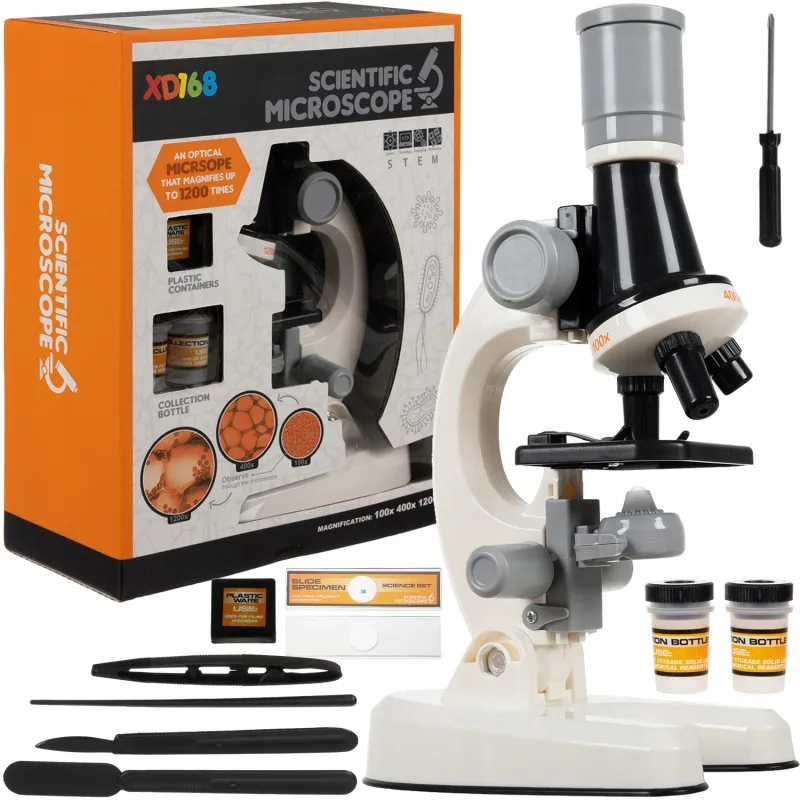 Edukacinis mikroskopas 1200x Kruzzel · 1