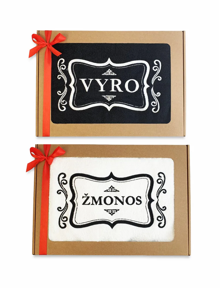 Siuvinėti rankšluosčiai „Žmonos, Vyro“