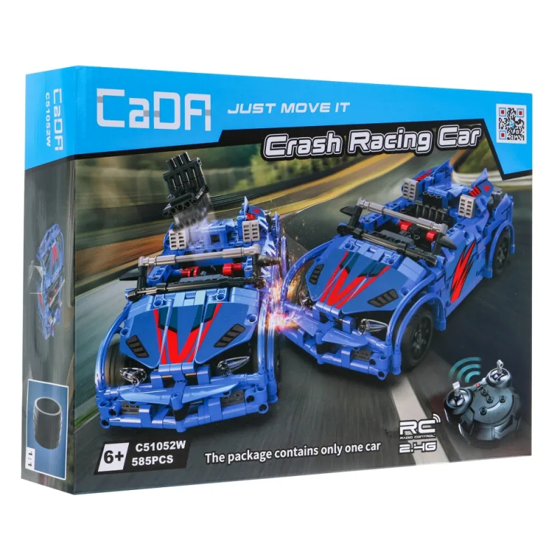 Konstruktorius CaDA nuotoliniu būdu valdomas Crush Racing Car lenktyninis automobilis 6+, 585 el. · 2