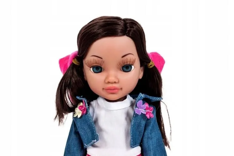 Lėlė brunetė su priedais šukavimui, 30 cm · 2