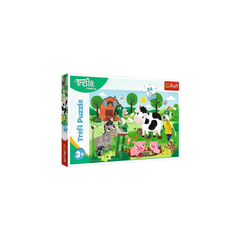 Dėlionė – 24 „Maxi“ – Treflikų šeima – Treflikai kaime – „Trefl“ 14361 · 1