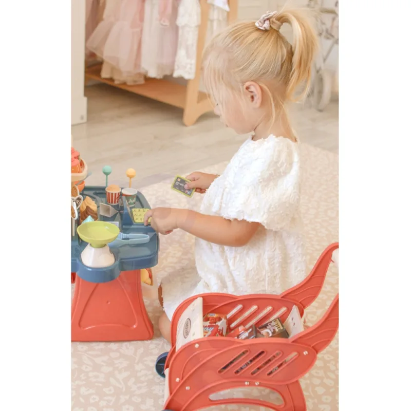 Prekybos centro rinkinys WOOPIE Shop: pirkinių krepšelis, ledai, saldainiai + 40 aksesuarų · 3