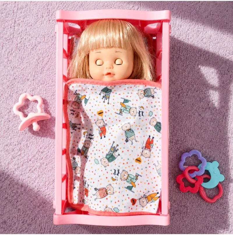 Lėlė „Baby Sweet Love“ su lovyte ir priedais, 32 cm · 3