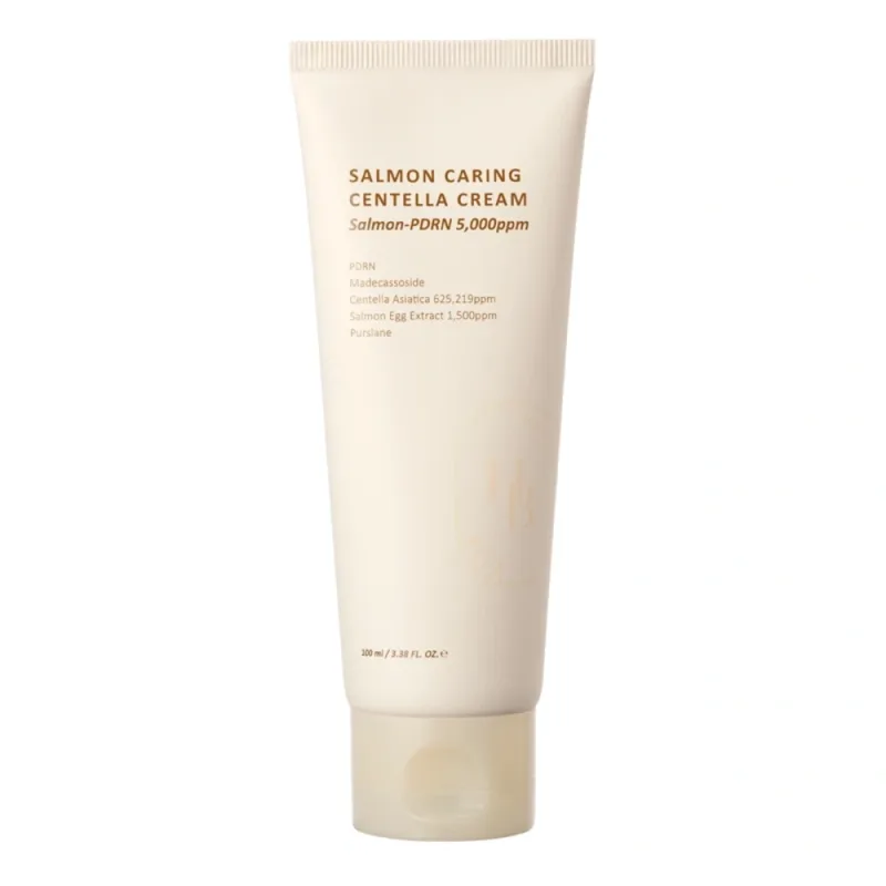 HEVEBLUE Salmon Caring Centella Cream – veido kremas su PDRN · 1